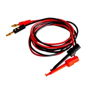 Hot Multimeter Dual Test Hook Clip to Male Banana Plug Cable 4ft 4 in 1