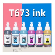 Compatible  EPSON 673 ink T673 ink Epson T6731 T6732 T6733 T6734 T6735 Refill Kit for L800, L805,L81