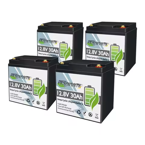 12v 20/30ah Lifepo4 Battery Built In Bms Deep Cycle Rechargeable Lithium Iron Phosphate Batteries Fo