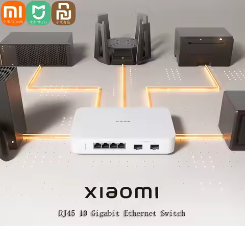 Xiaomi Mi 10 Gigabit Ethernet Switch 10000Mbps Network Switches VLAN Ethernet Splitter Lan Router 4 