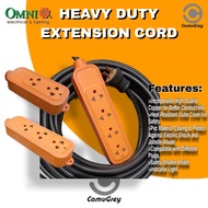 1meter EXTENSION CORD HEAVY DUTY 16/2 ROYAL CORD, HEAVY DUTY RUBBER PLUG & HEAVY DUTY OUTLET OMNI