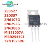 5PCS NEW 2N6107G 2N6107 MBR2545CT MBR2545 2SD357 D357 2SB527 B527 TYN1025RG TYN1025 2N6388G 2N6292G 