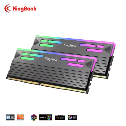 KingBank SoarBlade KFRB DDR5 RGB Series Ram 32GB (16GBx2) 6000MHz CL26 Hynix A die Memory UDIMM Desk