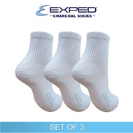 Exped Ladies Casual Cotton Charcoal Anklet Socks 4F0451 Set of 3
