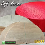 FOLDABLE EXTENTION ROUND TABLE TOP - 5ft / 5.5ft / 6ft  with Lazy Susan 900mm