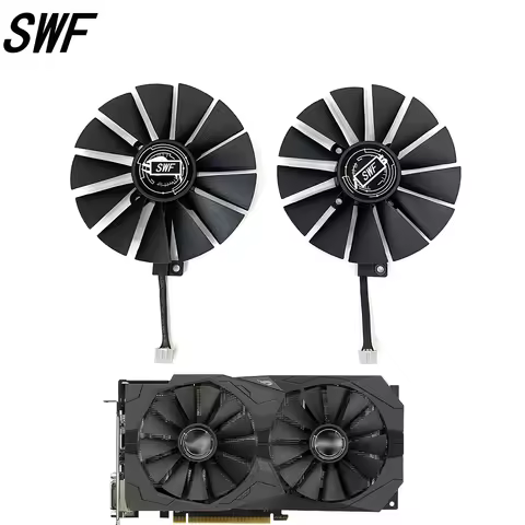 New 95mm PLD10010S12H GPU Cooling Fan For ASUS STRIX RX 470 580 570 GTX 1050Ti 1070Ti 1080Ti Gaming 