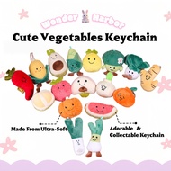 Cute Fruit & Cute Vegetable Keychains Plush Fruit Plushie Murah Keychain Cute Vegetable Plushie Keyc
