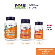 Now Foods Calcium 500 mg & Magnesium 250 mg & Now Foods Vitamin D3 400 IU 180 Softgels & Now Foods M