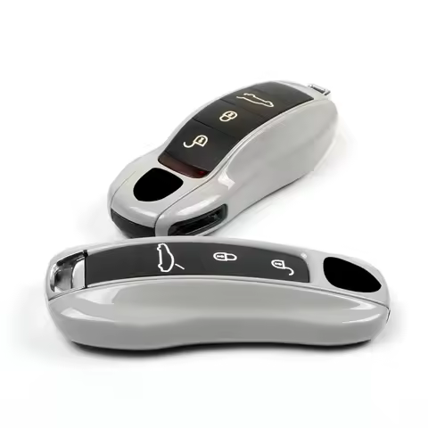 Matt Gray Key Case For Porsche Macan Porsche Panamera Cayenne 918 Spyder Carrera 911 991 Remote Key 