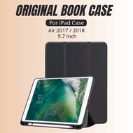 HITAM [ 100% REAL ] Book case for iPad / case iPad 5 2017 / 2018 iPad 6 2017 / 2018 9.7 inch Smart c