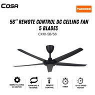 ALPHA COSA 40 & 56” Remote Control Ceiling Fan [DC Motor] CX10-5B/56 & CX10-5B/5B/40