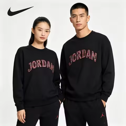Nike Minimal Swoosh Training Sweatshirt Relaxed Fit All Season Jogging Training Basic TopFV7461-010 