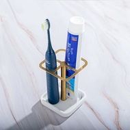 ที่วางแปรงสีฟันไฟฟ้าแบบไม่ต้องเจาะยาสีฟันชั้นวางแปรงสีฟันสำหรับอุปกรณ์อาบน้ำมีดโกน