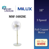 Milux 50W Stand Fan 16" Full Copper Motor MSF-1602SE