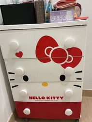 Hello Kitty 膠抽屜櫃 儲物櫃