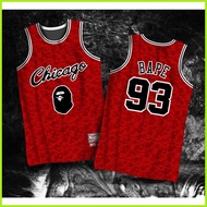 ✙ ◷ ◙ 2022! BAPE x BULLS | BAPE #93  JERSEY | Full Sublimation Jersey