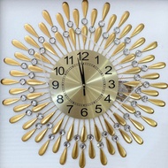 (ẢNH THẬT + BẢO hành 3 năm) ĐỒNG HỒ TREO TƯỜNG CON CÔNG - ĐỒNG HỒ MẶT TRỜI VÀNG - ĐỒng hồ Treo Tường