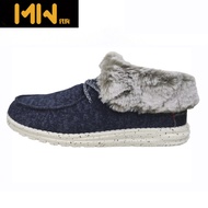 รองเท้าผ้าใบผู้หญิง Hey Dude ระบายอากาศได้ดี ทรงหุ้มข้อต่ำ ทรงหัวมน ทรงแบน ทรงหุ้มข้อต่ำ รองเท้าลำลอ