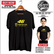 BAJU KAOS MOTO GP VALENTINO ROSI VR 46 MONSTER ENERGY KB