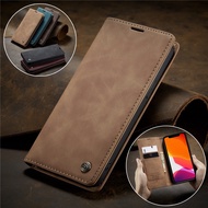 Caseme Phone Case Mi 10T Redmi Note 8 9 9s 10 10S Pro Max Lite Flip Cover Retro Magnetic Leather Case
