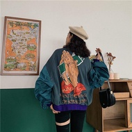 Pre-Order/ Women's Baseball Jacket Varsity Baseball Jacket Korean Style Import/ Women's Bomber Jacke