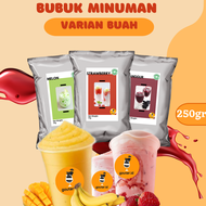 BUBUK MINUMAN RASA BUAH 250GR / SERBUK MINUMAN ANEKA RASA / POWDER MINUMAN / MINUMAN KEKINIAN BOBA