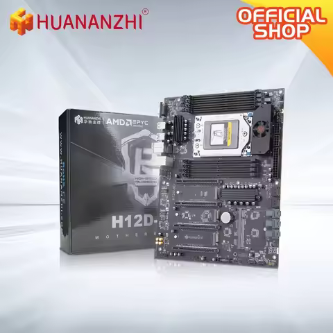 HUANANZHI H12D 8D AMD Motherboard for AMD EPYC 7002 7003 Series CPU with 8 Channel DDR4 Dual 2.5G Ne