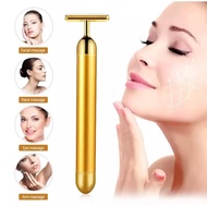 Ready Stock! Gold Plated Face Roller / Vibrating Face Massager / Face Slimming Beauty Bar / Face Sli