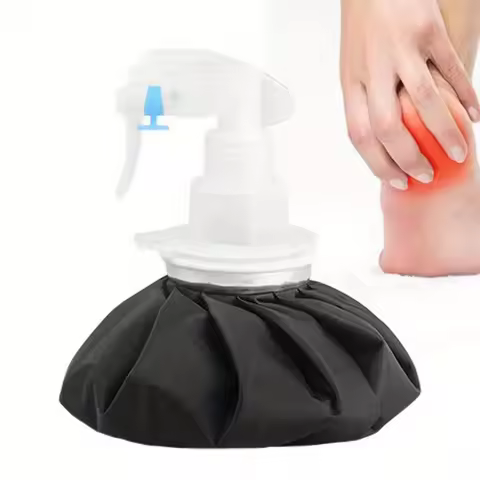 Reusable Ice Bag Packs with Spray Bottle Nozzle Hot & Cold Therapy for Knee Leg Injury No-Leak Breat