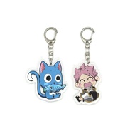 Inc. - Set of 2 Fairy Tail Acrylic Keychain Natsu Dragneel, Happy