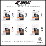 ZEELOT Titanium Steel Lens Protector for iPhone 12 6.1"/12 Mini 5.4"/iPhone 11 6.1" (Two Cameras)