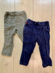 Ralph Lauren 深藍色束口褲/Lativ綠色長褲 男童裝 二手 (兩件合售)