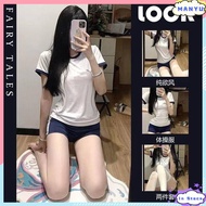 Slightly fat Japanese sports clothes JK uniform Japanese gymnastics clothes cheerleading team clothe