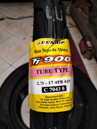 Ban Luar Motor Dunlop ring 17 ukuran 2.75/17 non tublles(1pcs) untuk semua motor ring 17