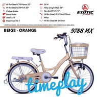 Sepeda anak cewek perempuan keranjang exotic 20 inch 9788 mx