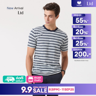 LTD เสื้อยืดแขนสั้น ผู้ชาย สีกรมท่า | T-shirt | 00972