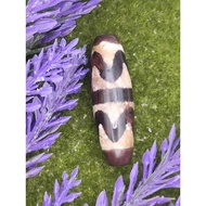 💥Ready Stock💥 36.6mm X 11.4mm 水草玛瑙 双虎牙天珠 消除波折、勇往直前、移灾去邪、保佑平安之意 Moss Agate Double Tiger Tooth Dzi Man