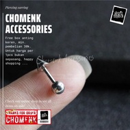 MEN'S EARRINGS BALL SPIKE EARRINGS TITANIUM SPIKE NAIL EARRINGS PIERCING EARRINGS MEN'S EARRINGS BAL