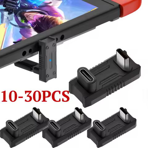 USB-C Male To USB-C Female Adapter PD140W USB C Male Female Adapter 180 Degree U-shaped for ASUS Rog