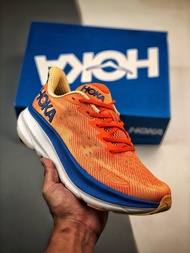 HOKA ONE ONE Clifton 9  low cut running shoes in Orange 1127895