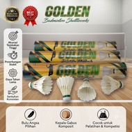 Golden Badminton Shuttlecocks Badminton Shuttlecock Speed 78 Grains Good Quality For Kids And Teens