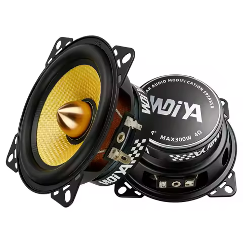 4 Inch Car Speakers 300W Peak Power High Performance Carbon Fiber Cone Woofers Bullet Head Design Fo
