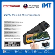 DDPAI Mola E3 Mirror Dash Cam | 10" Touch Screen | Resolution 2K | HD Night Vision | CPU MSC 333 Pro