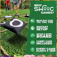 Giant Tic - -Toe Outdoor Game Instant Setup, No Assembly Bean-Bag Toss Games Set,Giant - for Adults