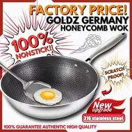 Will nevor stick to the pan Kuali non stick wok 32-36cm non stick pan kuali honeycomb original honey