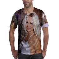 Pamela Anderson T-shirt Fullprint Polyester Jersey Material