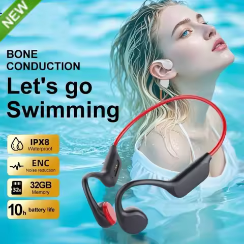 Wireless Swimming Sports Headphone Bone Conduction Headset Open Headset Hands-free IPX8 Waterproof S
