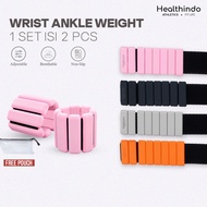 Healthindo - Wrist Ankle Weight Bracelet 0.5kg | Weight Bangles Gym Fitness Foot Weights Hand Weight