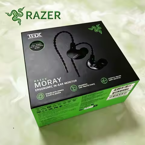 Razer Moray Ergonomic In-ear Monitor Dual-Driver Acoustic - Superior Passive Noise Isolation for All