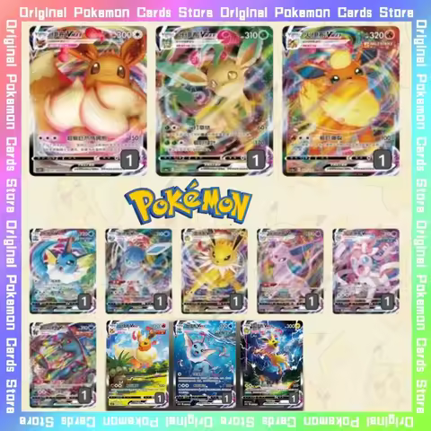 Genuine Original Pokemon PTCG Eevee GEM PACK Full Set Trading Anime Single Card Simplified Chinese C